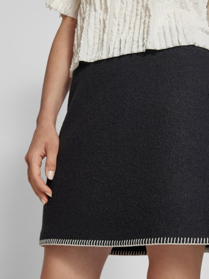 Jake*s Collection Minirock mit Strukturmuster Black 3