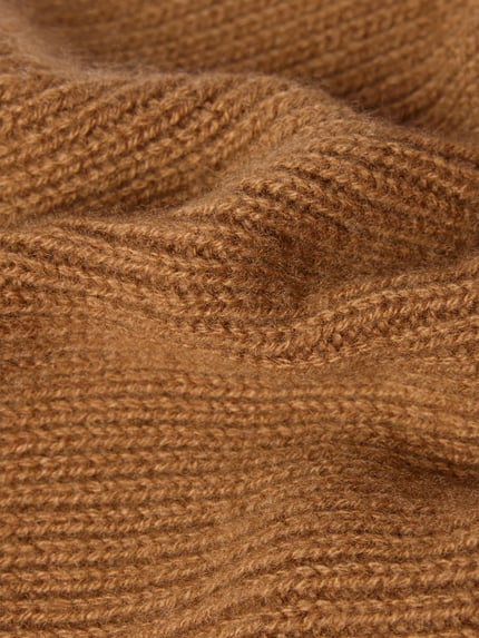 MCNEAL Schal aus reinem Kaschmir Cognac 2
