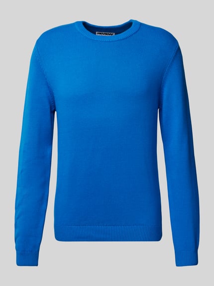 REVIEW Gebreide pullover met ronde hals Koningsblauw - 2