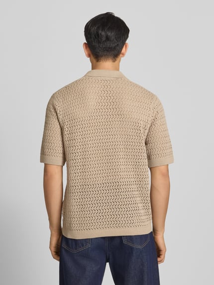 ONLY & SONS Koszulka polo z mieszanki bawełny o kroju regular fit model 'NYLE' Szarobrązowy 5