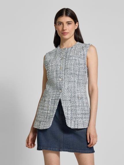 GUESS Weste mit Strukturmuster Modell 'SADIE' Hellblau 4