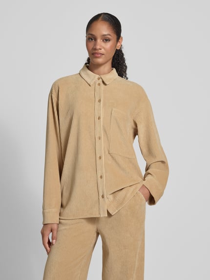 Jake*s Studio Woman Overhemdblouse met knoopsluiting Camel - 4