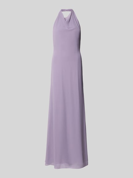 Abendkleid mit Neckholder Shop The Look MANNEQUINE