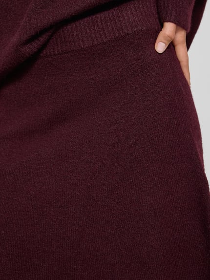 Neo Noir Minirock mit Woll-Anteil Modell 'Gisa' Bordeaux 3