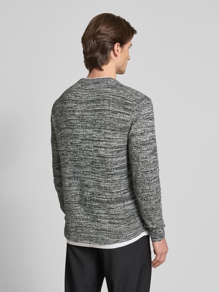 Tom Tailor Denim Regular Fit Strickpullover aus Baumwoll-Mix Black 5