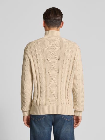 Selected Regular fit coltrui van puur katoen, model 'UFFE' Offwhite - 5