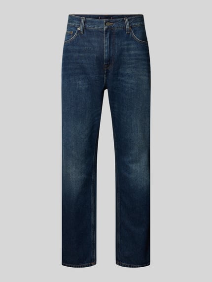 Straight Fit Jeans aus reiner Baumwolle Shop The Look MANNEQUINE