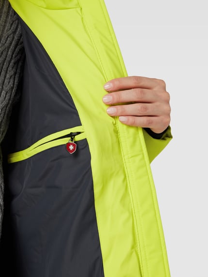 Wellensteyn Gewatteerd jack met labelapplicatie, model 'CORDOBA' Neongeel gemêleerd - 7