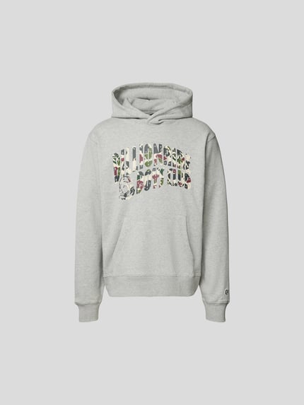 Billionaire Boys Club bluza z kapturem z nadrukiem z logo Jasnoszary 2