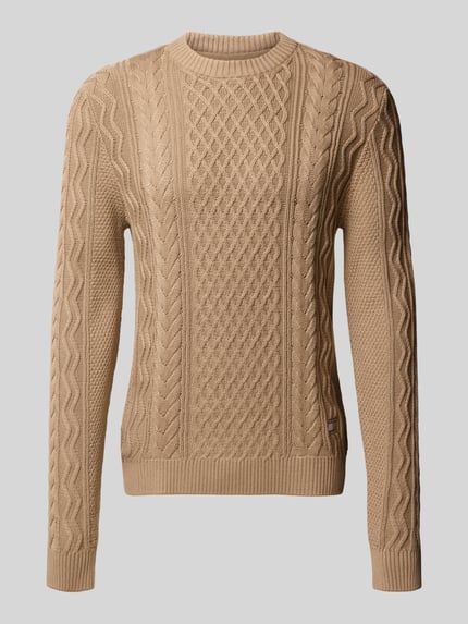 Tommy Jeans Regular Fit Strickpullover aus reiner Baumwolle Beige 2