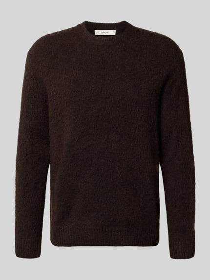 Relaxed Fit Strickpullover mit Woll-Anteil Modell 'RAI BRUSHED' Shop The Look MANNEQUINE