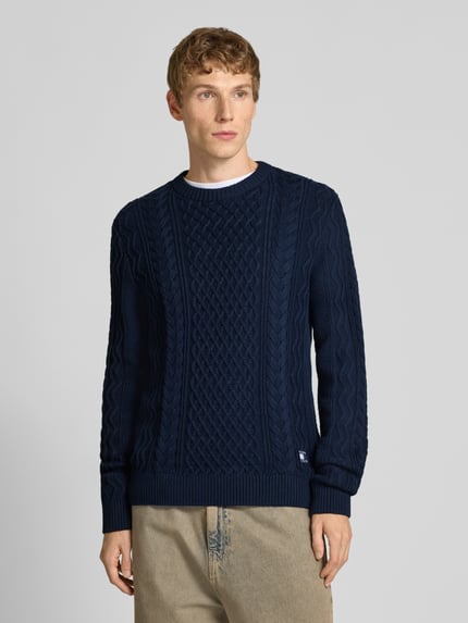 Tommy Jeans Regular Fit Strickpullover aus reiner Baumwolle Marine 4