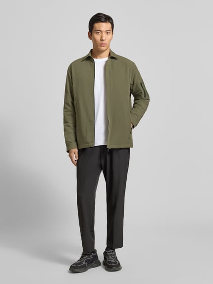 BOSS Green Kurtka funkcyjna Regular Fit z wodoodpornego materiału model „ST_EXPEDIT PADDED L” Ciemnozielony 1