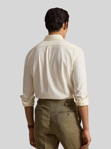 Polo Ralph Lauren Regular Fit Freizeithemd aus reiner Baumwolle Offwhite 5
