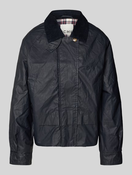 ICHI Overhemdjack met platte kraag en steekzakken Model 'GANILO' Marineblauw - 2