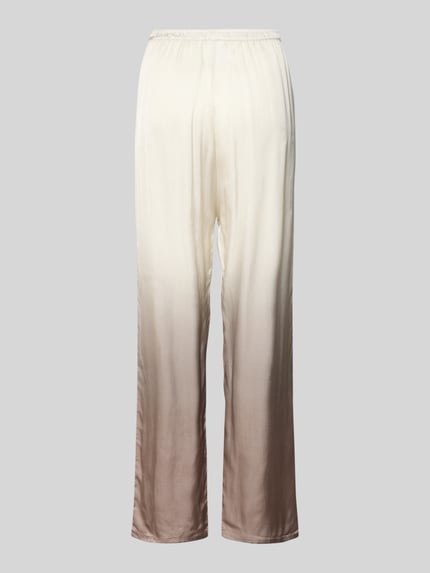 Produktfoto, Regular Fit Pyjama-Hose aus reiner Viskose Modell 'OMBRE_PANTS' von BOSS in Two-Tone-Optik mit elastischem Bund und Satin-Materialverarbeitung.