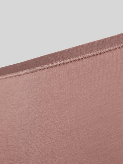 Sloggi Slip met labelprint, model 'GO DAILY' in een set van 3 stuks Roodbruin - 2