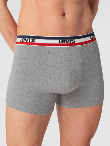 Levi's® Trunks mit elastischem Logo-Bund Mittelgrau 3