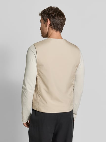 Tiger of Sweden Regular Fit Weste mit V-Ausschnitt Modell 'Marve' Sand 5