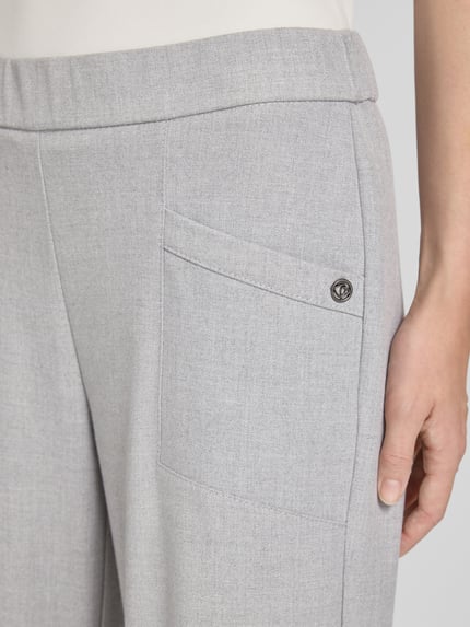 TONI Stoffen broek met verkorte pasvorm, model 'SUE' Lichtgrijs gemêleerd - 3