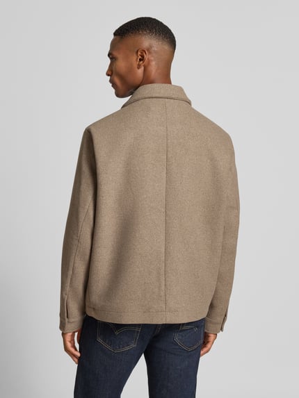 JACK & JONES Premium Hemdjacke mit Brusttaschen Modell 'RUSSEL' Beige 5