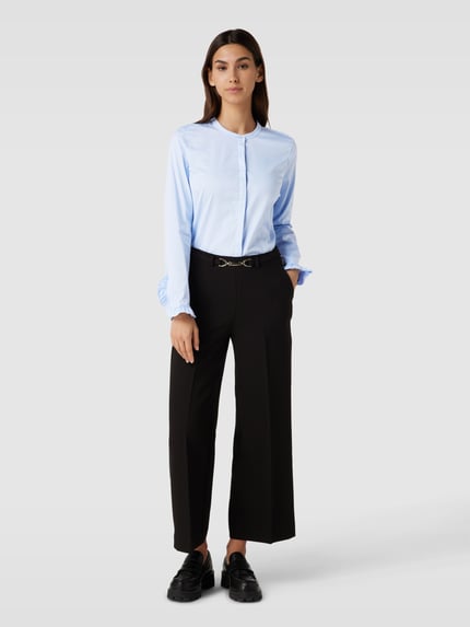 MOS MOSH Blouse met opstaande kraag, model 'Mattie' Lichtblauw - 1