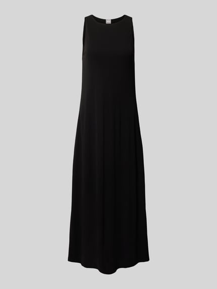 MM by Max Mara Midi-jurk met ronde hals, model 'ACCENTO' Zwart - 2