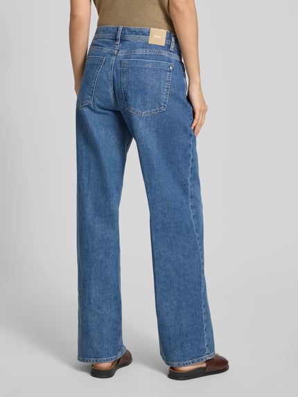 Brax Wide Fit Jeans mit Bindegürtel Modell 'MORGAN' Blau 5