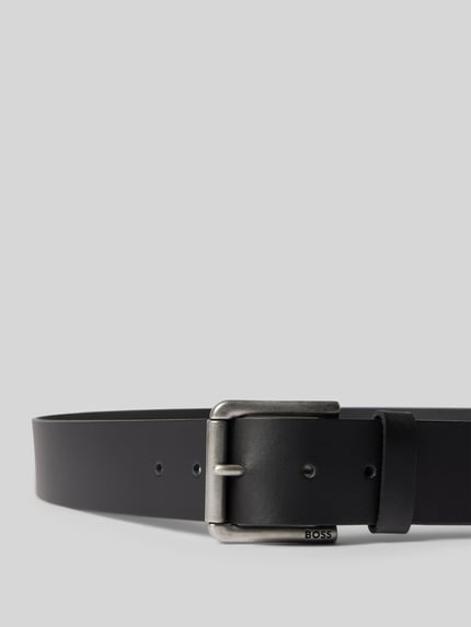 BOSS Leren riem met doornsluiting model 'Joris' Zwart - 2