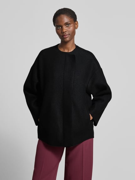 Lanius Wolljacke mit Rundhalsausschnitt Black 4