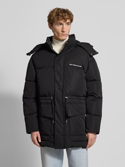 Don´t Waste Culture Parka z kapturem model ‘Briska’ Czarny 4