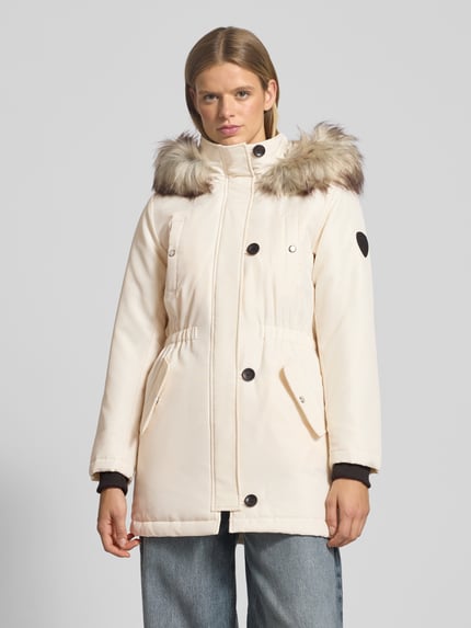 ONLY Regular fit parka met labelpatch, model 'IRIS' Offwhite - 4