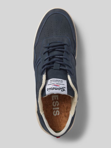 Genesis Sneakers met labelpatch model 'Soley Porto Nubuck' Marineblauw - 3