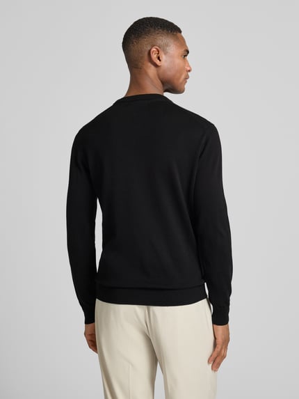GUESS Regular Fit Pullover in Strick-Optik Modell 'Kane' Black 5