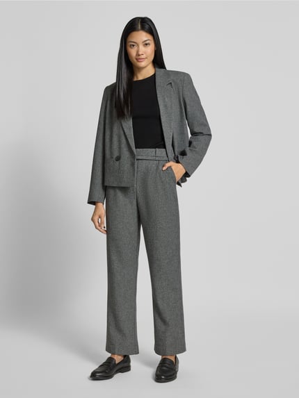b.young Blazer met reverskraag, model 'Etona' Lichtgrijs - 1