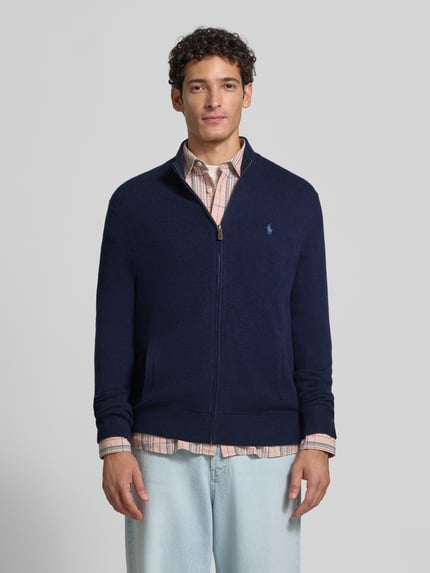 Polo Ralph Lauren Regular Fit Strickjacke aus reiner Wolle Marine 4