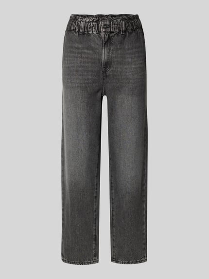 Jake*s Casual Jeans met elastische band in used-look Middengrijs - 2