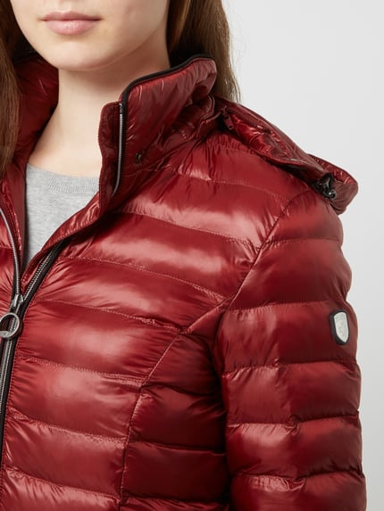 Wellensteyn Shaped Fit Steppjacke mit abnehmbarer Kapuze Modell 'ITALY HOOD' Hellrot 5