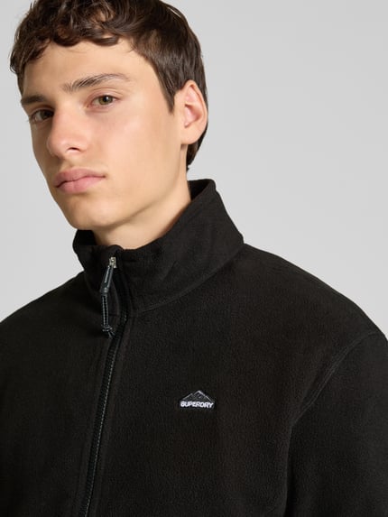 Superdry Fleecejacke mit Stehkragen Black 3