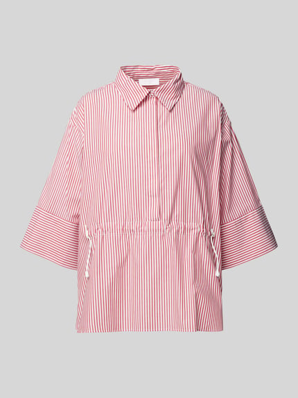 Rich & Royal Regular fit blouse met tunnelkoord Lichtrood - 2
