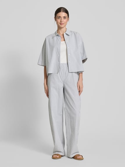 DRYKORN Wide leg stoffen broek met elastische band, model 'CONSIDER' Wit - 1