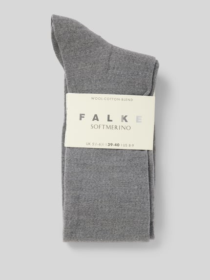 FALKE Sokken met labelstitching Lichtgrijs gemêleerd - 3