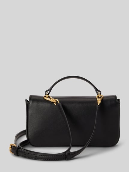 Lauren Ralph Lauren Umhängetasche aus echtem Kalbsleder Modell 'MRCY' Black 5