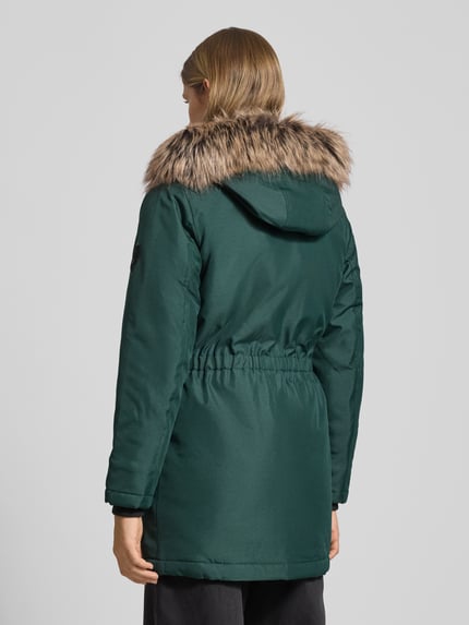 ONLY Shaped Fit Parka mit Label Patch Modell 'IRIS' Dunkelgruen 5