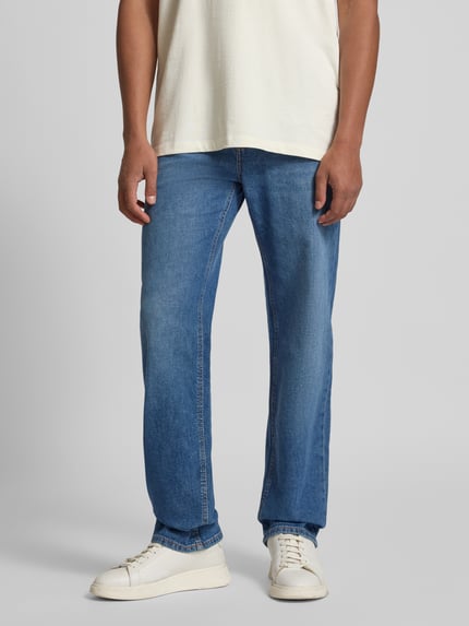 MAC Straight Leg Jeans mit 5-Pocket-Design Modell 'Rick' Dunkelblau 4