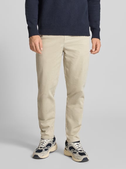 ONLY & SONS Tapered Cordhose aus Baumwoll-Mix Modell 'LINUS' Beige 4