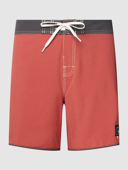 Quiksilver Badehose mit Label-Patch Modell 'ORIGINAL SCALLOP' Rot 2