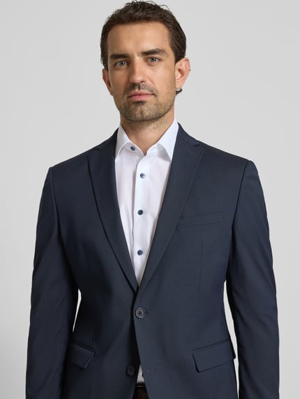 s.Oliver BLACK LABEL Slim Fit Anzugsakko mit Viskose-Anteil Dunkelblau 3