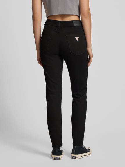 GUESS Jeans Skinny fit jeans met labeldetail Zwart - 5