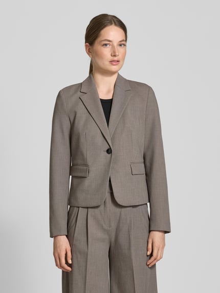 MANGO Blazer mit Reverskragen Modell 'HELENA' Mittelbraun 4